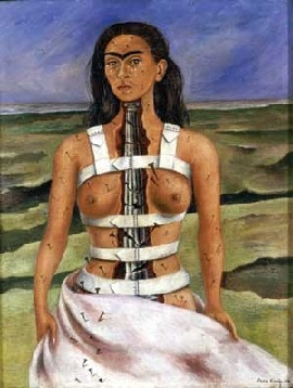 Painting "The Broken Column" by Frida Kahlo